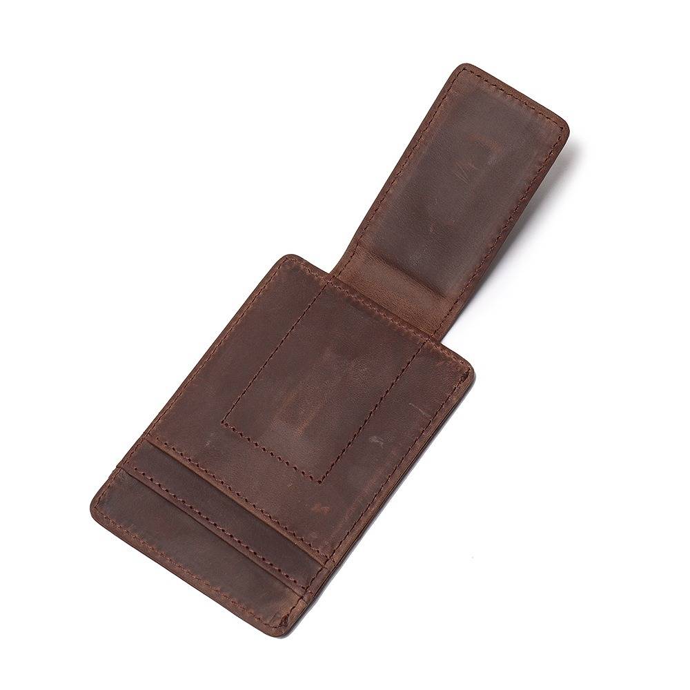 leather money clip wallet