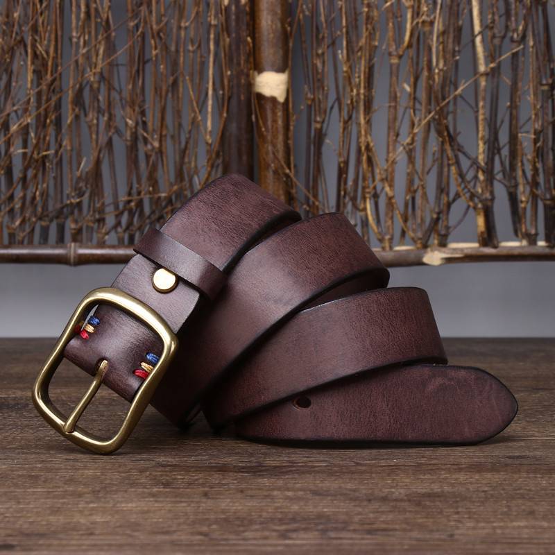 men real leather belt