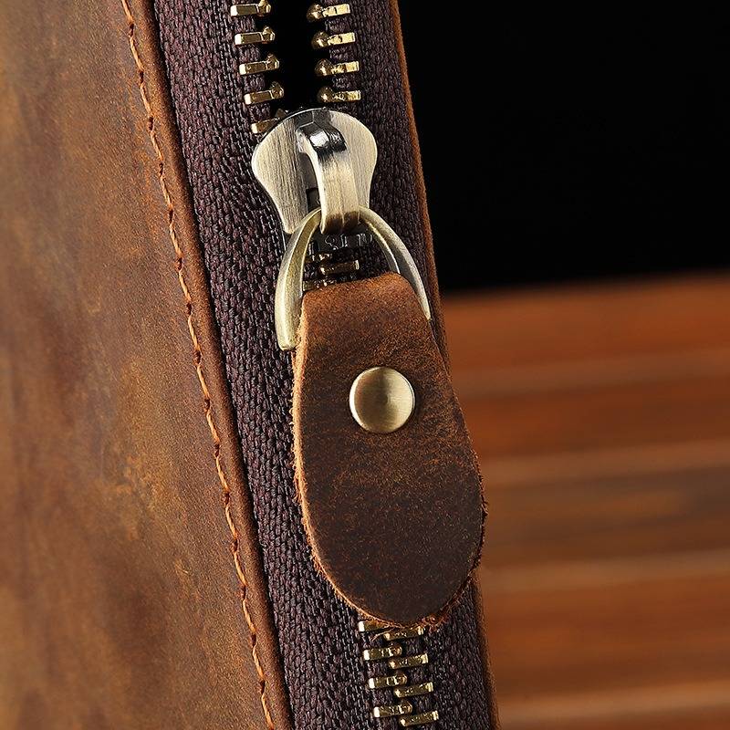 mens zipper wallet