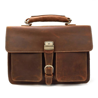 Leather briefcase for men 