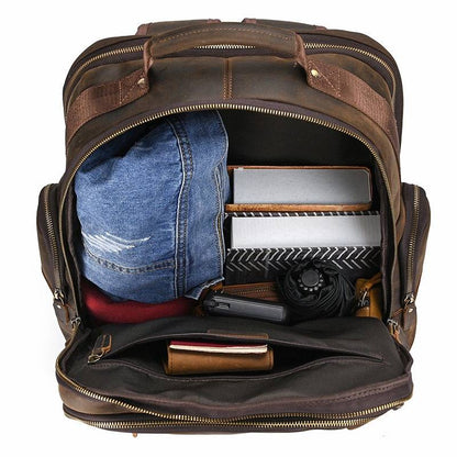 Vintage Leather Backpack 