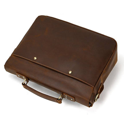 Vintage 14" Laptop Bag Business Commuter Briefcase