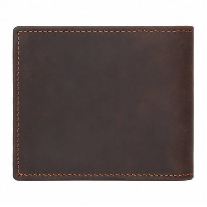 leather bifold wallet mens 