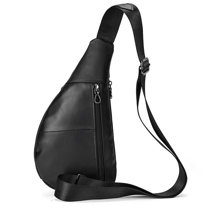 leather mens sling bag