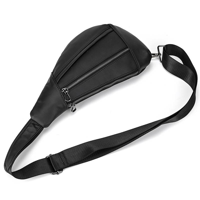 leather mens sling bag