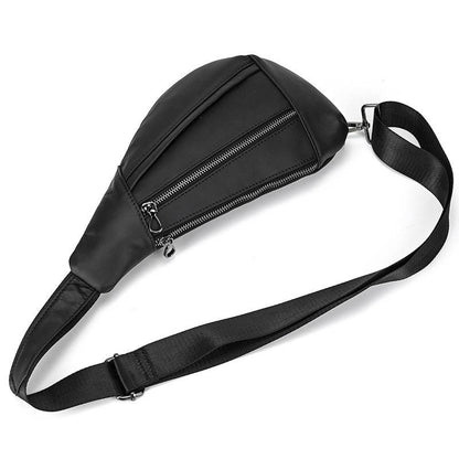 leather mens sling bag