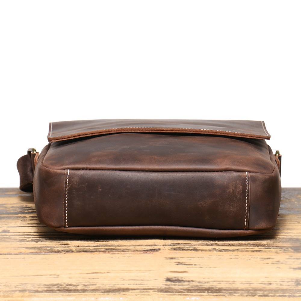 leather messenger bag for men