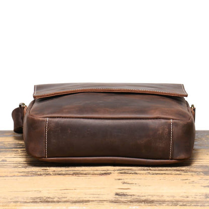 leather messenger bag for men