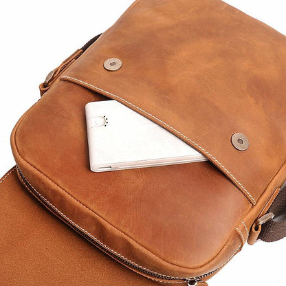 leather messenger bag for men