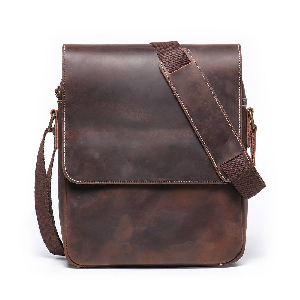 leather messenger bag for men