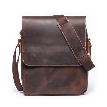leather messenger bag for men
