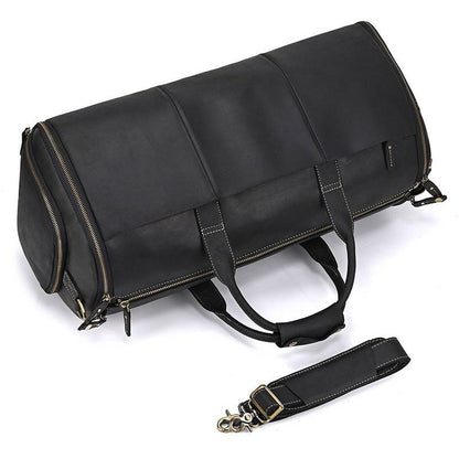 mens leather travel bag