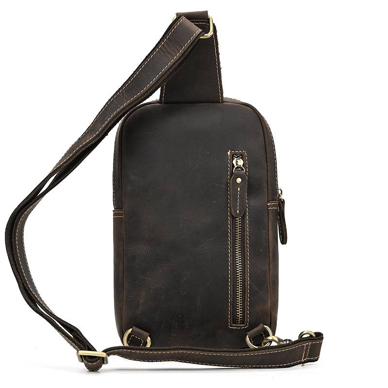 vintage leather sling bag 