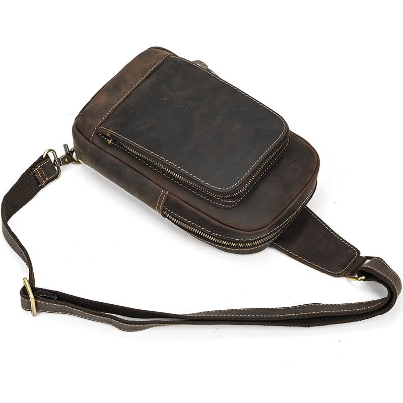 vintage leather sling bag 