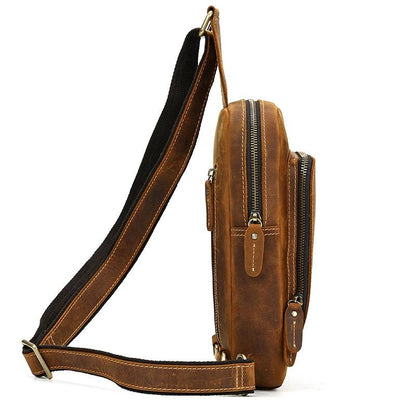 vintage leather sling bag