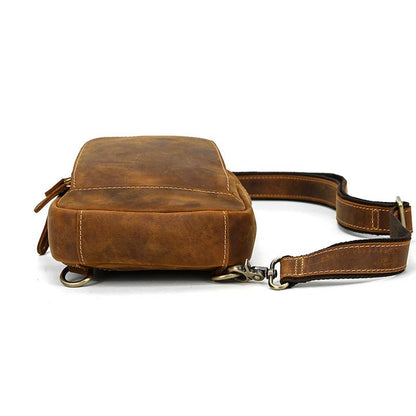 vintage leather sling bag
